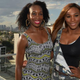 Venus and Serena Williams pose for a portrait on a hotel rooftop in Melbourne, Australia, during a media event for the Australian Open tennis tournament Jan. 9, 2014.
PAUL CROCK/AFP/Getty Images